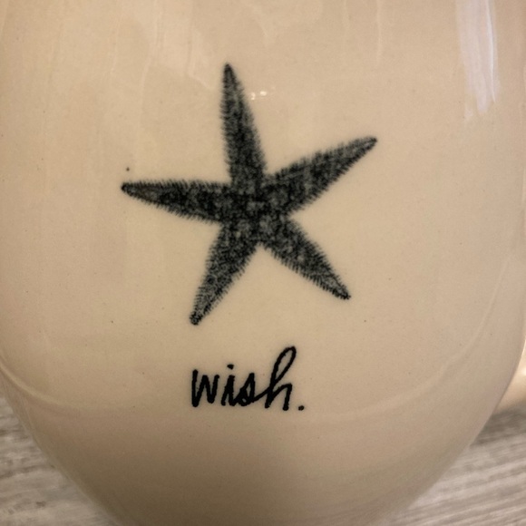 CLOSE OUT Rae Dunn "WISH" Starfish Mug - Picture 2 of 7
